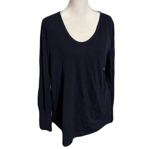 Nic + Zoe Mindfully Made Cotton Viscose Nylon Long Sleeve Top Women Size PM